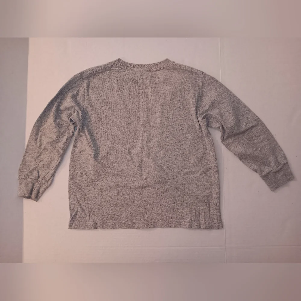 Vintage Polo Ralph Lauren Jeans Gray Long Sleeve Tee Shirt Logo